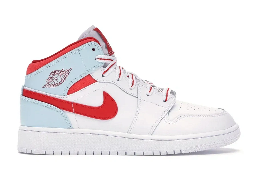 Фото № 1 с приближением к товару «‎Jordan 1 Mid White Topaz Mist »