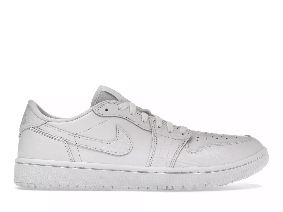 Фото № 1 с приближением к товару «‎Jordan 1 Retro Low Golf White Croc»