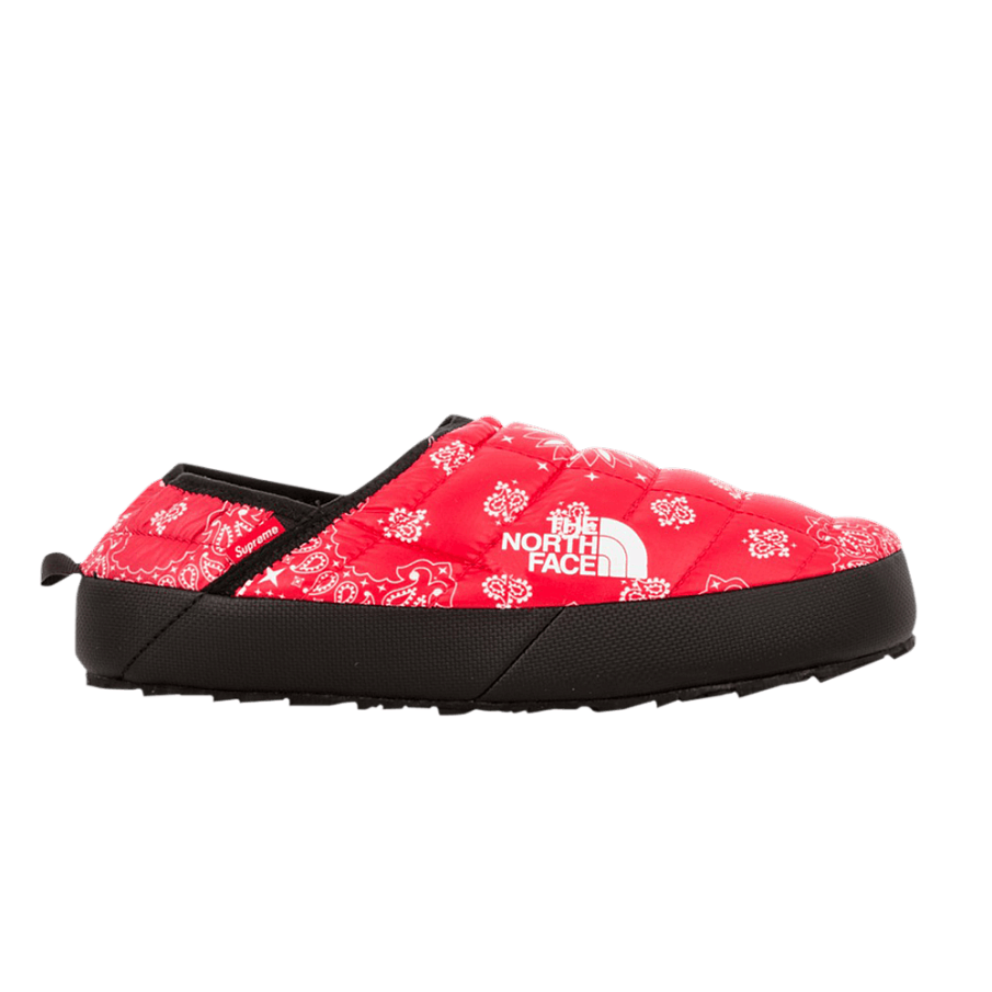Фото № 1 с приближением к товару «‎Supreme x The North Face Traction Mule Bandana Red»