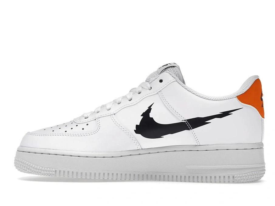 Фото № 6 с приближением к товару «‎Nike Air Force 1 Low 07 Glitch Swoosh White Orange»
