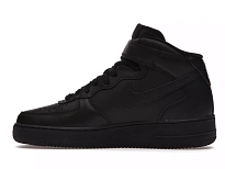 Фото № 3 с приближением к товару «‎Nike Air Force 1 Mid '07 Triple Black (2021)»