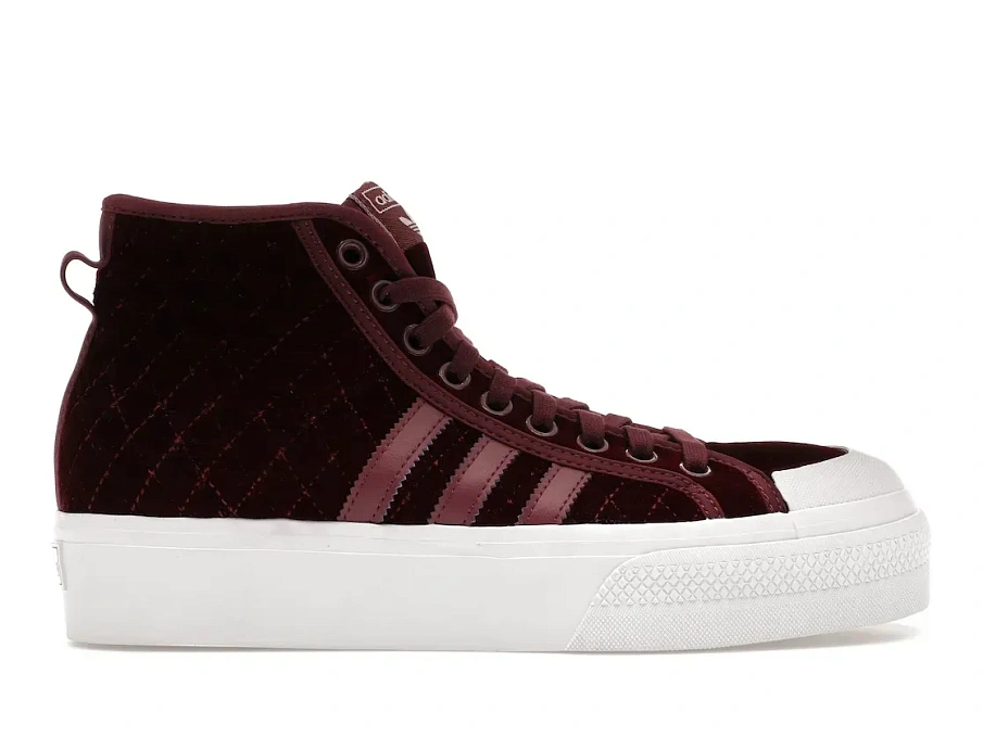Фото № 1 с приближением к товару «‎adidas Nizza Platform Mid Victory Crimson Velour »