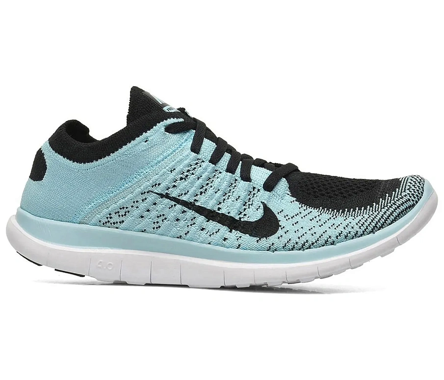 Фото № 1 с приближением к товару «‎Nike Free 4.0 Flyknit Black Glacier Ice »