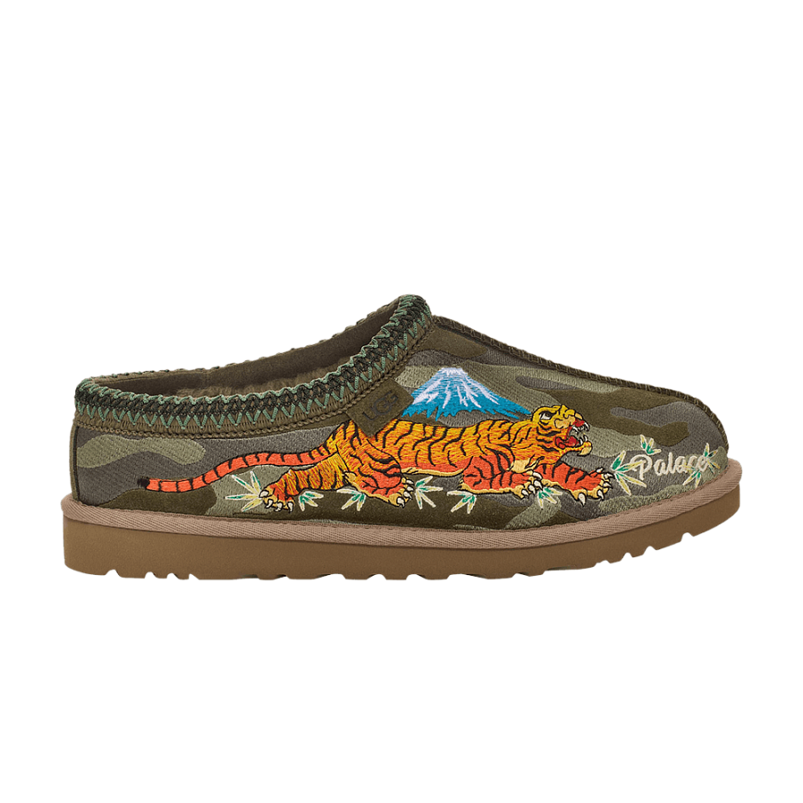 Фото № 1 с приближением к товару «‎Palace x UGG Tasman Slipper Burnt Olive Camo»