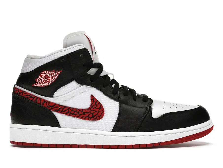 Фото № 1 с приближением к товару «‎Jordan 1 Phat White Red Black (Elephant Print)»