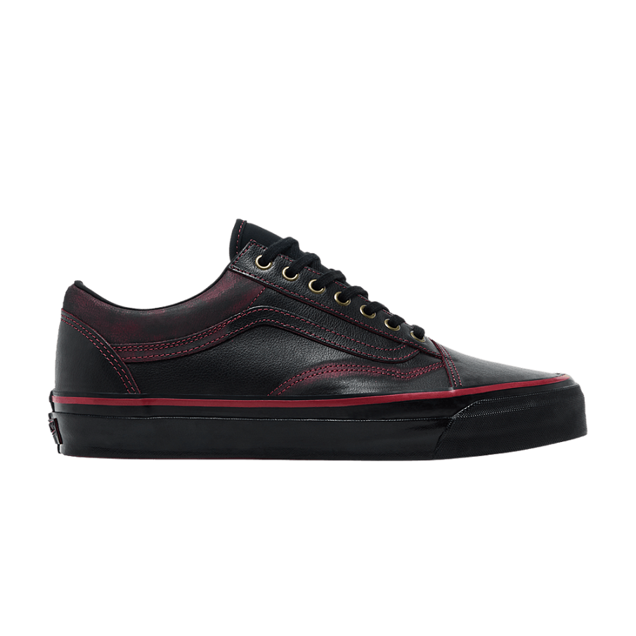 Фото № 1 с приближением к товару «‎Tania Cruz x Vans Premium Old Skool Dark Red Rub-Away»