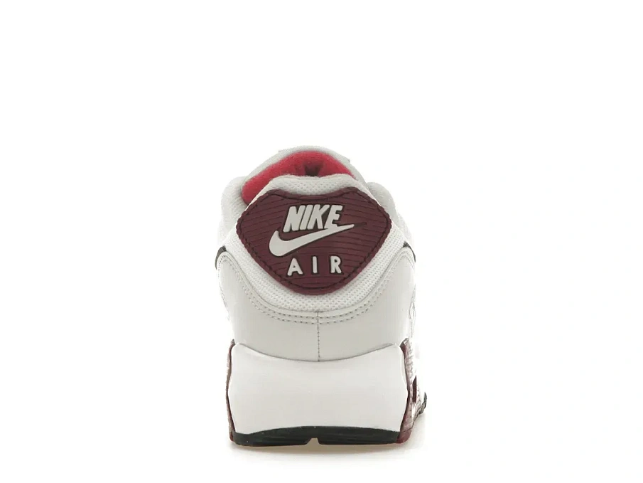 Фото № 4 с приближением к товару «‎Nike Air Max 90 White Dark Beetroot »