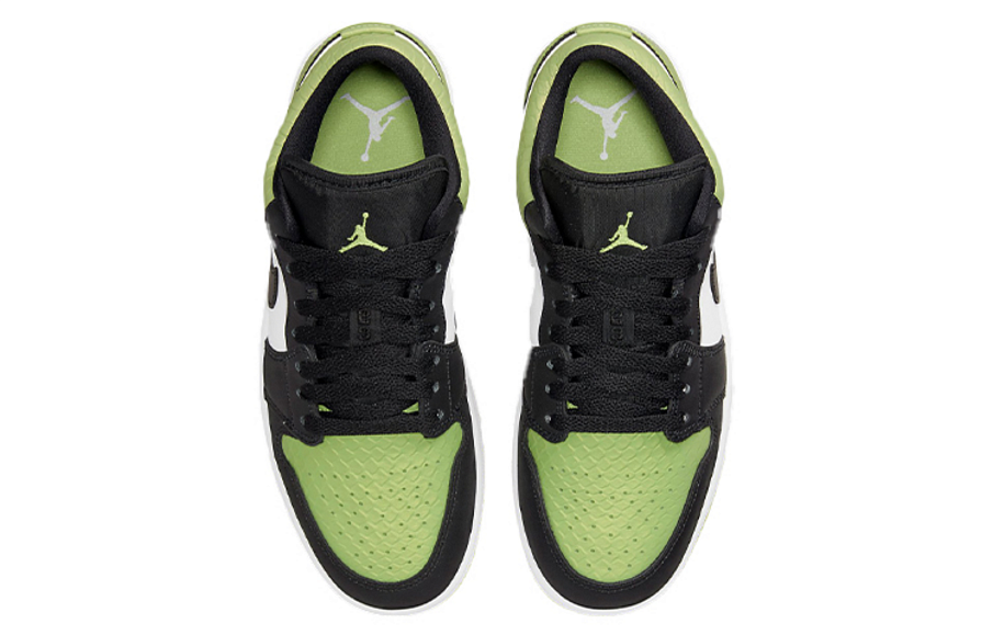 Фото № 4 с приближением к товару «‎Nike Air Jordan 1 Low "Vivid Green Snakeskin"»