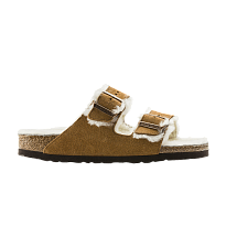 Фото № 1 с приближением к товару «‎Birkenstock Arizona Shearling Suede Leather Narrow Mink»