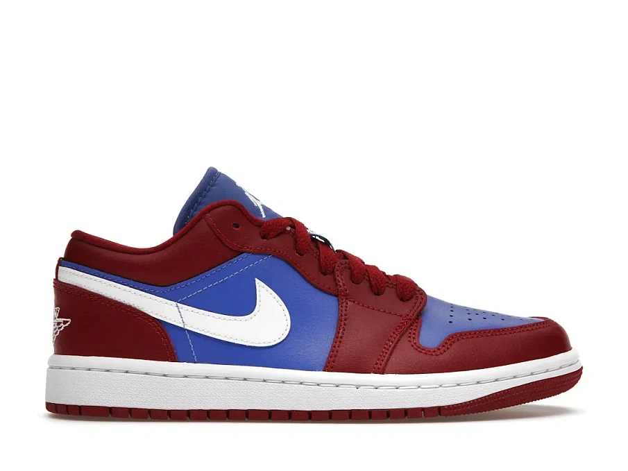 Фото № 1 с приближением к товару «‎Jordan 1 Low Pomegranate Medium Blue »