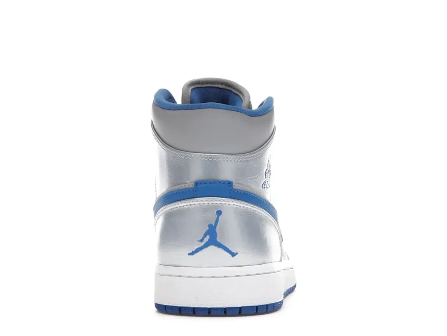 Фото № 4 с приближением к товару «‎Jordan 1 Mid Wolf Grey Sport Blue»