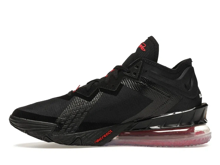 Фото № 3 с приближением к товару «‎Nike LeBron 18 Low Black Red»