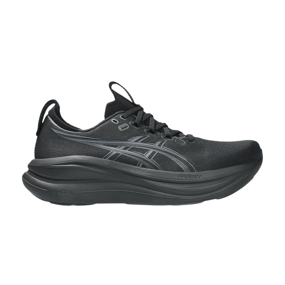 Фото № 1 с приближением к товару «‎ASICS GEL-Nimbus 28 4E Extra Wide Black Graphite Grey»