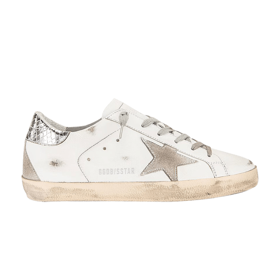 Фото № 1 с приближением к товару «‎Golden Goose Women's Superstar Silver Snakeskin»
