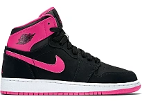 Фото № 1 с приближением к товару «‎Jordan 1 Retro High Black Vivid Pink »