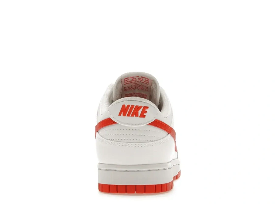 Фото № 4 с приближением к товару «‎Nike Dunk Low Retro White Picante Red»
