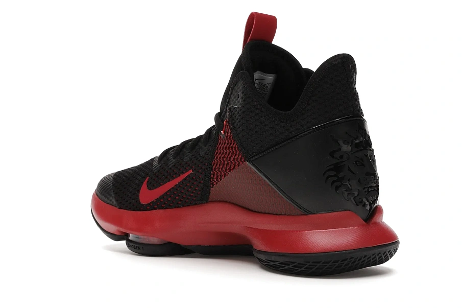 Фото № 6 с приближением к товару «‎LeBron Witness 4 Black Gym Red»