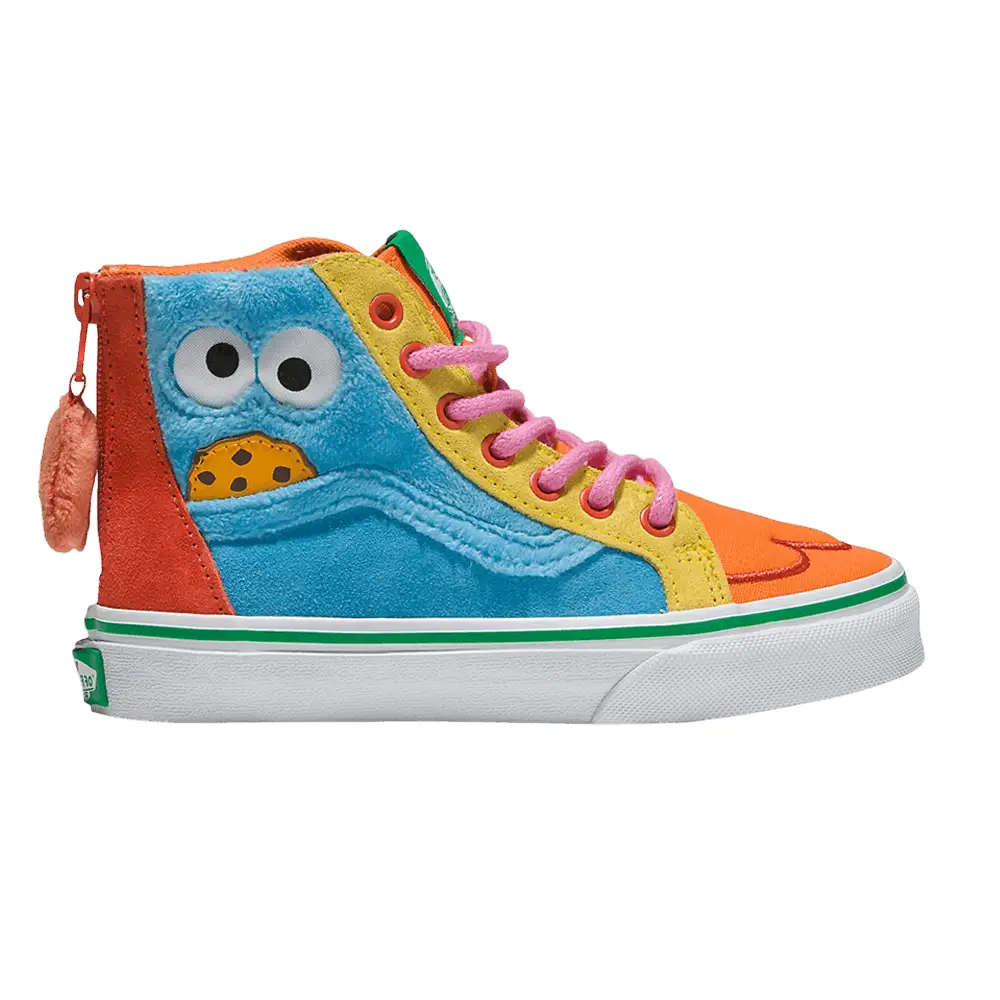 Sesame Street x Vans Sk8-Hi Zip Kids Cookie Monster - 1