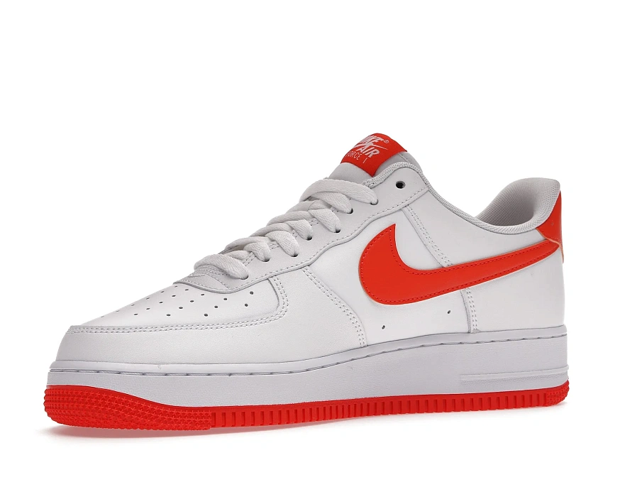 Фото № 3 с приближением к товару «‎Nike Air Force 1 Low White Orange (2021)»
