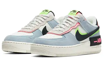 Women Nike Air Force 1Shadow "Sunset Pulse" Blue Macaroni - 4