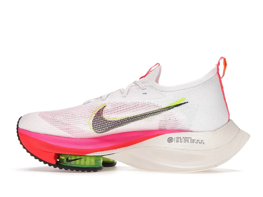 Фото № 6 с приближением к товару «‎Nike Air Zoom Alphafly Next% Flyknit White Pink»