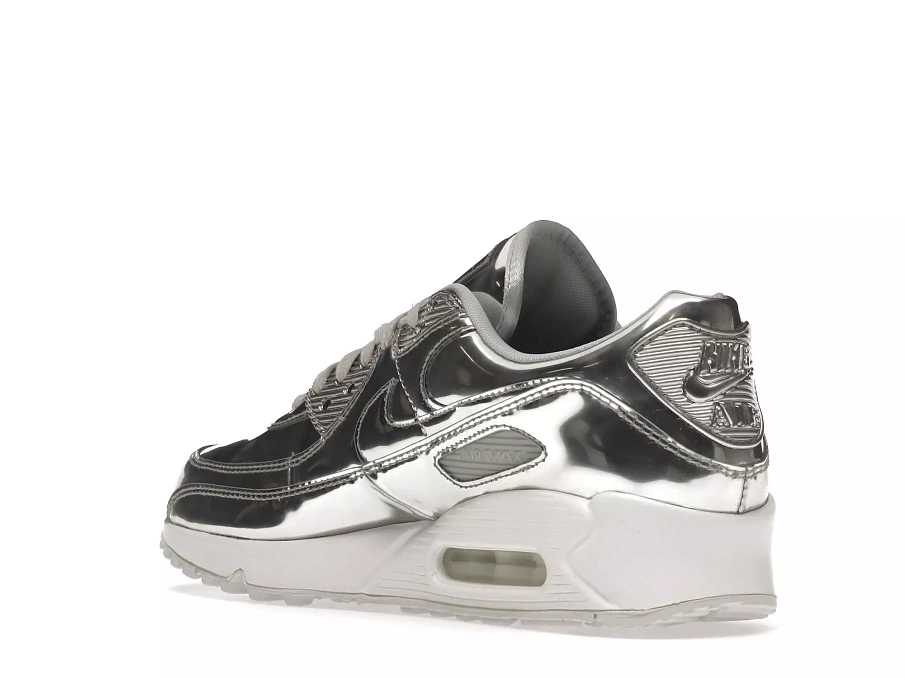 Фото № 3 с приближением к товару «‎Nike Air Max 90 Metallic Silver (2020) »