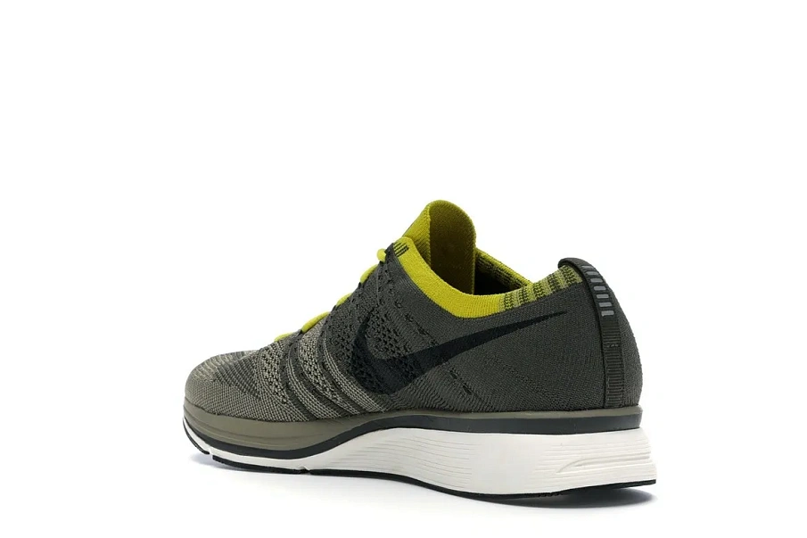 Фото № 5 с приближением к товару «‎Nike Flyknit Trainer Cargo Khaki Bright Citron»