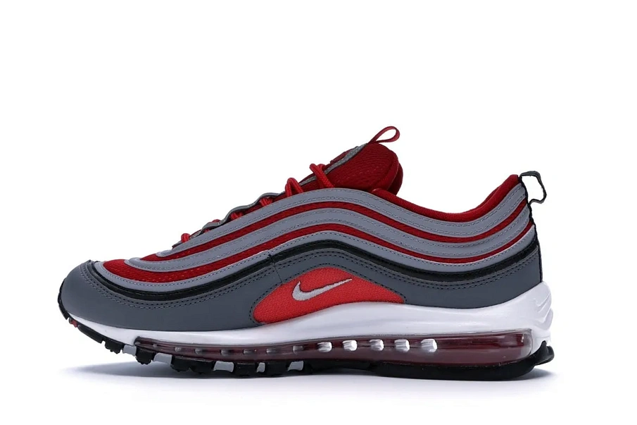 Фото № 6 с приближением к товару «‎Nike Air Max 97 Dark Grey Gym Red»
