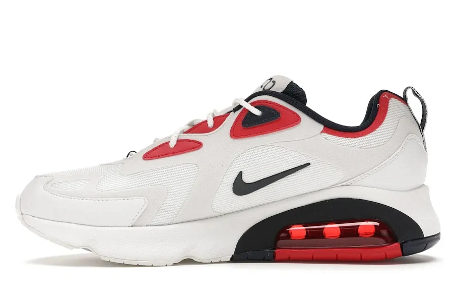 Фото № 3 с приближением к товару «‎Nike Air Max 200 White Red Obsidian»