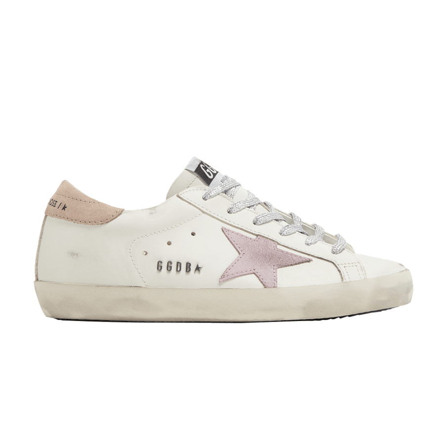 Фото № 1 с приближением к товару «‎Golden Goose Women's Superstar White Antique Pink»
