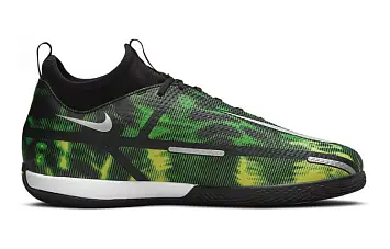 Nike Jr. Phantom GT2 Academy Dynamic Fit IC Soccer Shoes K BlackGreen (DM0740-003) - 3