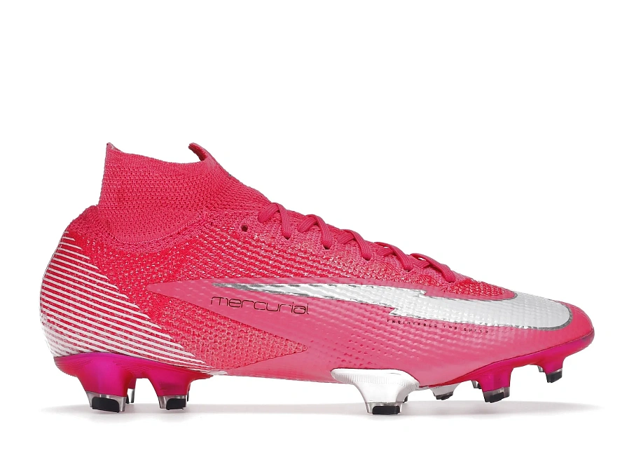 Фото № 1 с приближением к товару «‎Nike Mercurial Superfly 7 Elite Mbappe Rose FG Pink Blast»