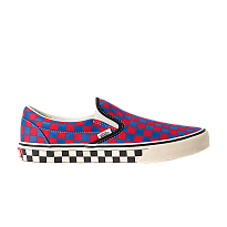Фото № 1 с приближением к товару «‎Vans Classic Slip-On Checkerboard Red Blue»