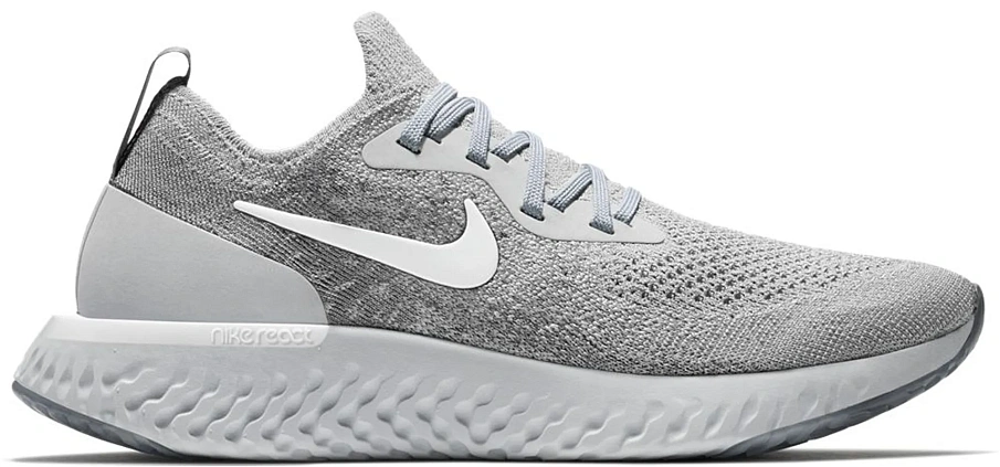 Фото № 1 с приближением к товару «‎Nike Epic React Flyknit Wolf Grey »