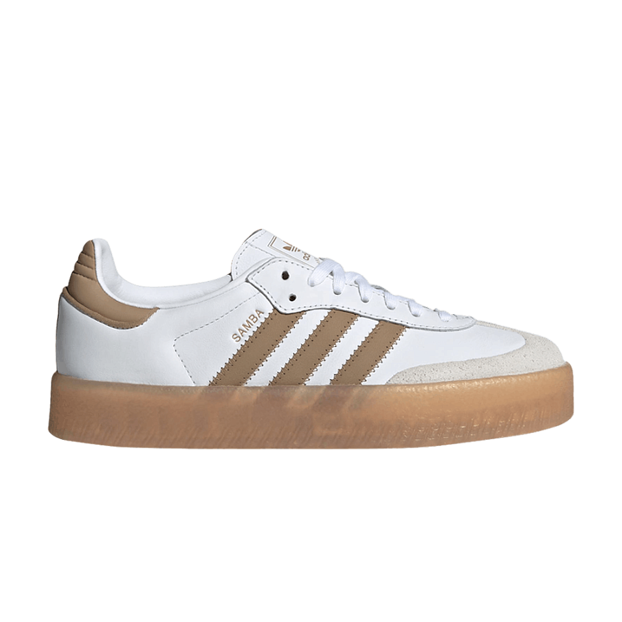 Фото № 1 с приближением к товару «‎adidas Women's Sambae White Cardboard Gum (JQ0982)»