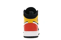 Фото № 4 с приближением к товару «‎Jordan 1 Mid Black Amarillo Team Orange »