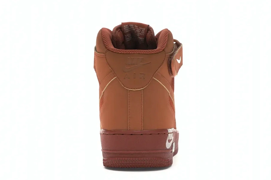 Фото № 4 с приближением к товару «‎Nike Air Force 1 Mid Dark Russet Guava Ice»