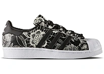 Фото № 1 с приближением к товару «‎adidas Superstar Black Flower Print »