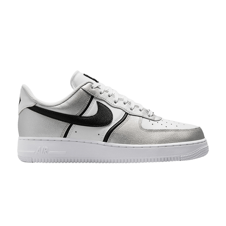 Фото № 1 с приближением к товару «‎Nike Air Force 1 07 Lv8 Metallic Silver Black White»