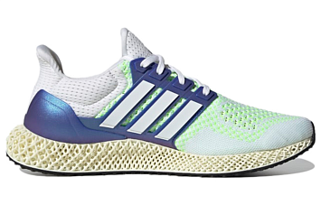 adidas Ultra 4D Running Shoes WhiteBlue - 2