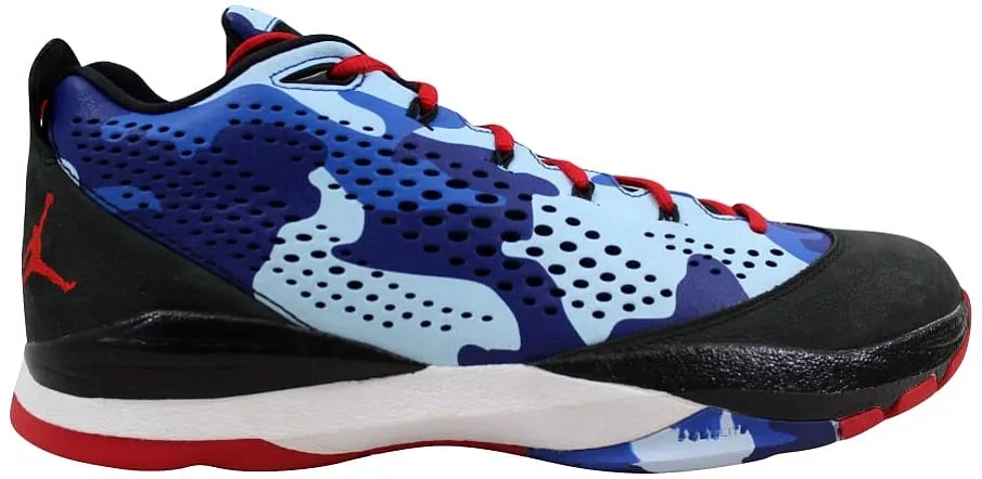 Фото № 1 с приближением к товару «‎Jordan CP3.VII Black Sport Red Chambray Blue Game Royal»