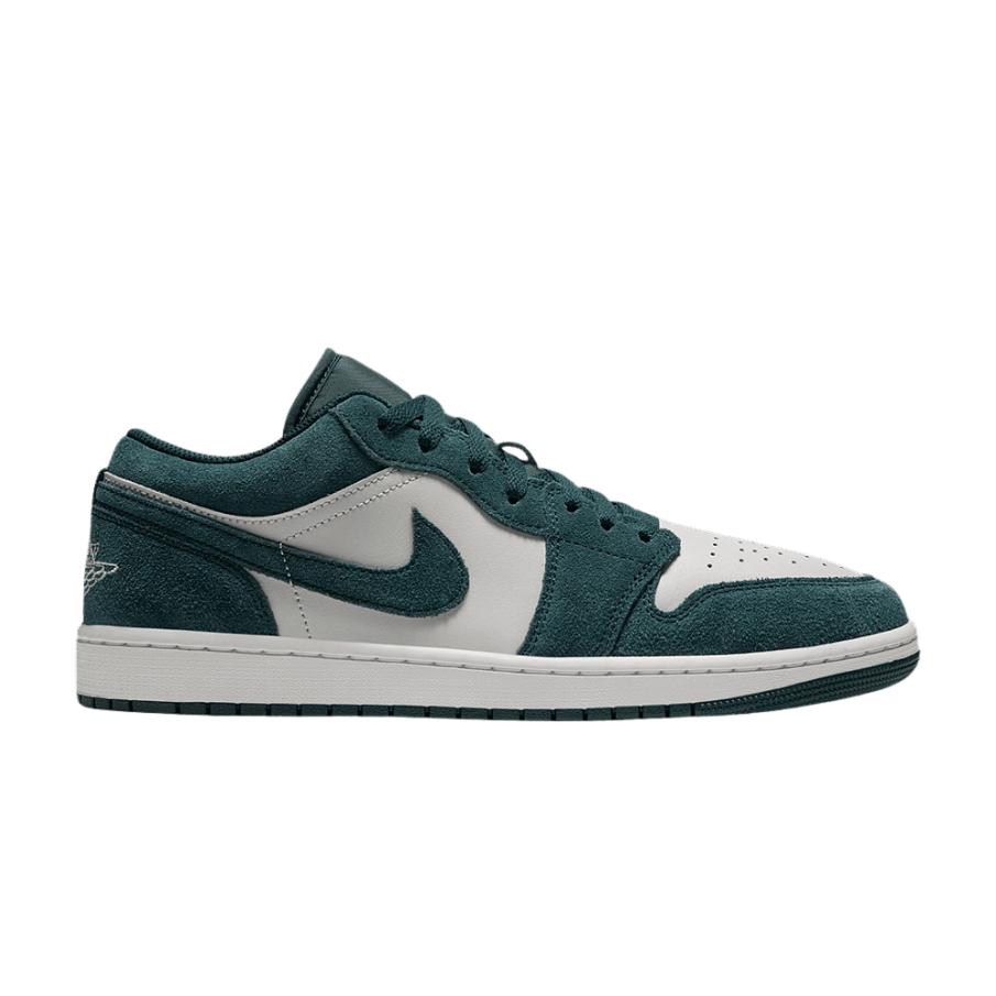 Фото № 1 с приближением к товару «‎Air Jordan 1 Low Midnight Spruce Pale Ivory Light Orewood Brown»