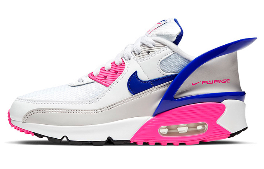 Фото № 1 с приближением к товару «‎Nike Air Max 90 FlyEase (GS) WhiteBluePink»