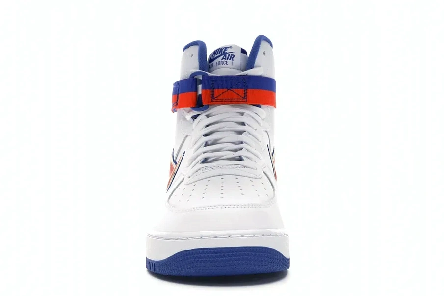 Фото № 2 с приближением к товару «‎Nike Air Force 1 High Sport NBA White Team Orange Game Royal»