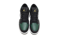 Фото № 4 с приближением к товару «‎Air Jordan 1 Low (Gs) Vintage Basketball Shoes Noble GreenWhiteBlackPollen»