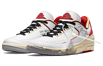 Фото № 3 с приближением к товару «‎Off-White Nike Air Jordan 2 Low "White and Varsity Red»