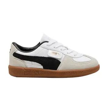 Puma Palermo Leather Little Kid White Black Gum - 1