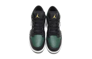 Air Jordan 1 Low (Gs) Vintage Basketball Shoes Noble GreenWhiteBlackPollen - 5