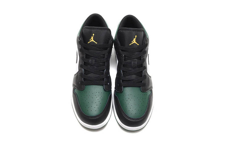 Фото № 4 с приближением к товару «‎Air Jordan 1 Low (Gs) Vintage Basketball Shoes Noble GreenWhiteBlackPollen»