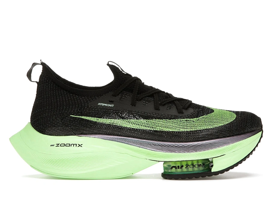 Фото № 1 с приближением к товару «‎Nike Air Zoom Alphafly Next% Black Electric Green »